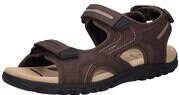 Geox - Strada - Sandalen - Bruin/Zandkleur - Klittenbandsluiting - Leer