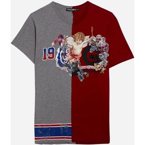 Dolce Gabbana Rood Grijs T-Shirt