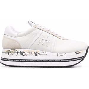 Premiata Witte Platform Sneakers Beth Ss24 , White , Dames , Maat: 38 EU