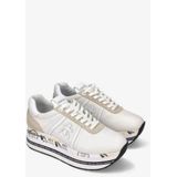 Premiata - Sneakers - Beige - Lamsvacht/Kalfsleer/Geitenleer