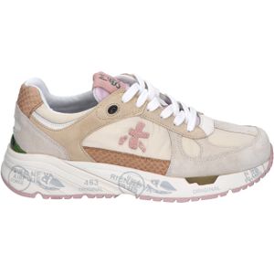 Premiata Leren Dames Sneakers, Modieus en Functioneel , Beige , Dames , Maat: 37 EU