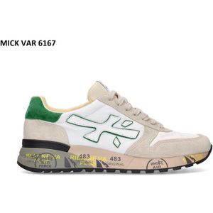 Premiata Casual Witte Textiel Sneakers oor Heren , White , Heren , Maat: 42 EU