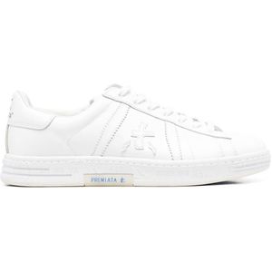 Premiata Russell 6267 Unisex Leren Sneakers , White , Heren , Maat: 40 EU