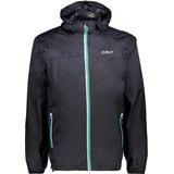 CMP - Regenjas - Waterdicht - Opvouwbaar - Vaste Capuchon - Zwart