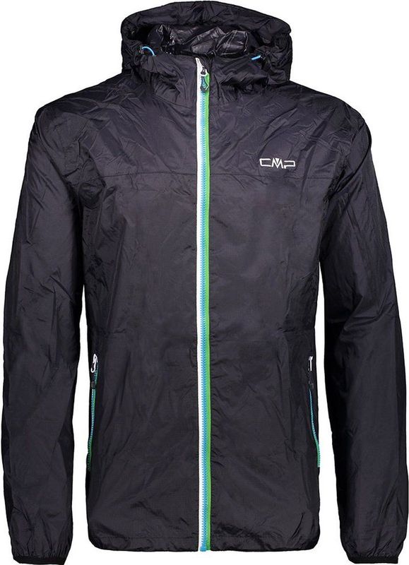 CMP - Regenjas - Waterdicht - Opvouwbaar - Vaste Capuchon - Zwart