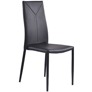 Wink Design Sally Black stoel, leer, 43x54x96 cm