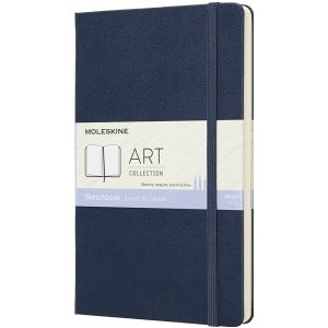 Moleskine - Art Schetsboek - Hardcover - Saffier Blauw - 165 gsm Ivoorpapier