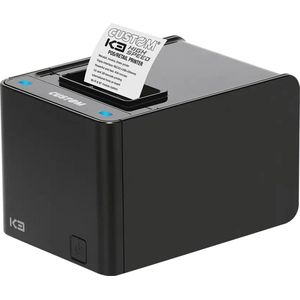 Custom K3 Hoge Snelheid Eth USB 232 Zwart (RS-232, USB, WiFi), Ontvangstbewijs printer, Zwart