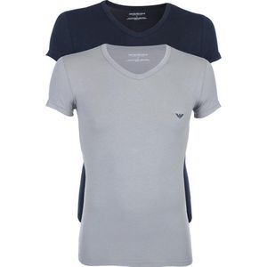 Emporio Armani T-shirt voor heren, Veelkleurig (Grigio Marine 13742), XL