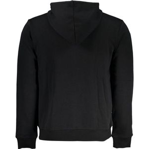 K-Way - Hoodie - Zwart - Katoenmix - Met Rits