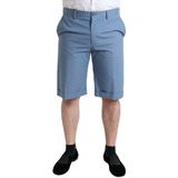 Dolce & Gabbana - Bermuda Shorts - Lichtblauw - 100% Katoen