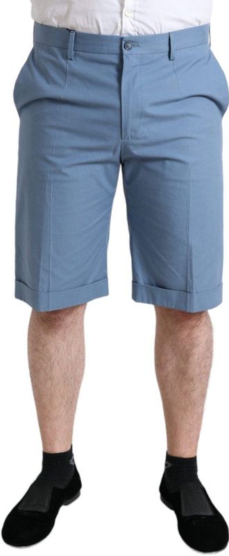 Dolce & Gabbana - Bermuda Shorts - Lichtblauw - 100% Katoen