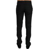 Dolce & Gabbana Zwarte Formele Herenbroek van Wol