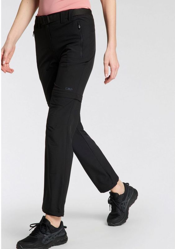 CMP - Afritsbare Damesbroek - Polyester - Zwart - 4-Weg Stretch