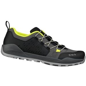 Fizik X2 Terra Ergolace Chaussures de cyclisme à clipser Noir/gris/jaune Taille 43,5 EU