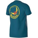La Sportiva - Climbing on the Moon - T-shirt - Blauw - Korte Mouwen