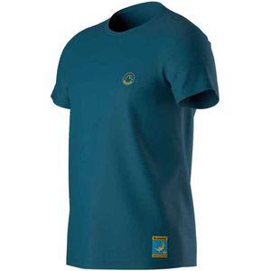 La Sportiva - Climbing on the Moon - T-shirt - Blauw - Korte Mouwen
