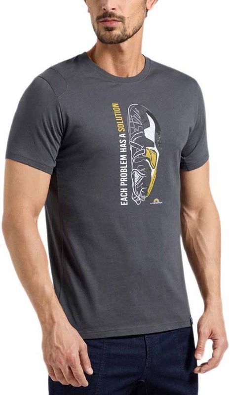 La Sportiva - Solution T-Shirt - Grijs - Katoen