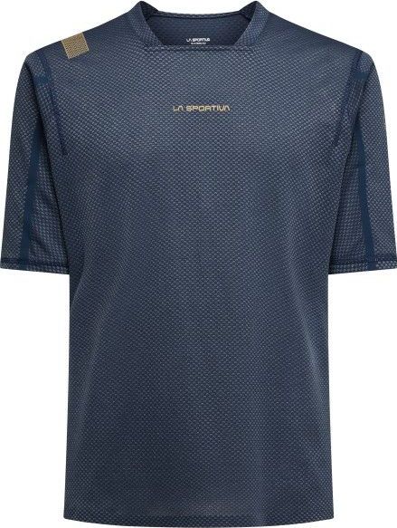 La Sportiva - Trail Bite - Hardloopshirt - Blauw - Katoen