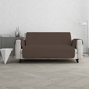 Sogni e Capricci Waterdichte Trendy Gewatteerde Sofa Cover Bruin/Crème, 2 Plaatsen