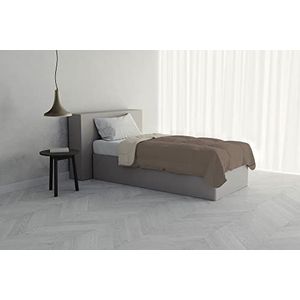 Italian Bed Linen Zomerdekbed voor tweepersoonsbed, 150 x 200 cm, duiven/crème