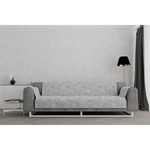 Italian bed linnen ""Glamour"" antislip sofa-afdekking, lichtgrijs, 4 plaatsen