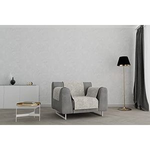 Italian Bed Linen Sofa cover ""Glamour"", antislip, beige, 1-zits