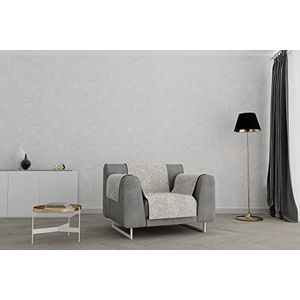 Italian bed linnen ""Glamour"" antislip sofa-afdekking, beige, 1 plaats