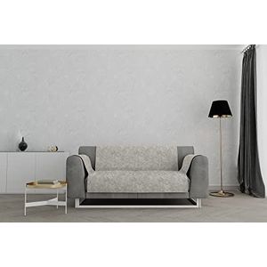 Italian Bed Linen Sofa cover ""Glamour"", antislip, beige, 2-zits
