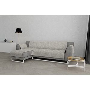 Italian Bed Linen ""Glamour"" antislip bankhoes met chaise longue links, beige, 190cm