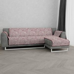 Italian Bed Linen Sofa cover ""Glamour"", antislip, met lang frame, bordeaux, 190 cm