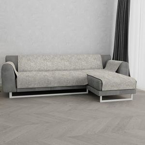 Italian Bed Linen Sofa cover ""Glamour"", antislip, met lang frame, beige, 190 cm