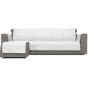 Italian Bed Linen Comfort-anti-glijdende bankdeken met chaise longue, wit, 190 cm