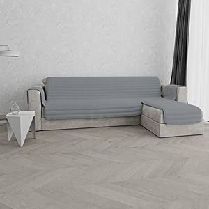 MB Home Basic Bankovertrek met halfeilanden, grijs, 190 cm