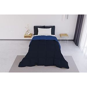 Italian Bed Linen ELEGANT Winter Dekbed, Donkerblauw/Koningsblauw, 170x260cm