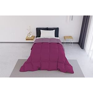 Italian Bed Linen ELEGANT Winter Quilt, Fuchsia/Lila, 220x260cm
