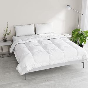 Italian Bed Linen Couette d'hiver bicolore rêves et caprices, blanc/blanc, 250 x 200 cm