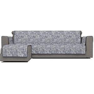 Italian Bed Linen Glamour, antislip bankovertrek met schiereiland SX, donkerblauw, 190 cm