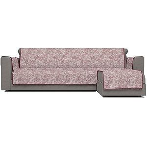 Italian Bed Linen Glamour, antislip bankovertrek met schiereiland DX, bordeaux, 240 cm