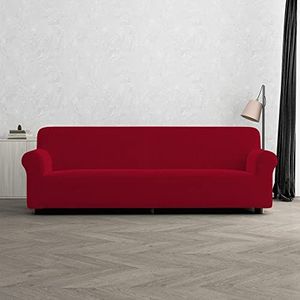Italian Bed Linen Bankhoes uittrekbaar Fashionable Bordeaux 4-zits