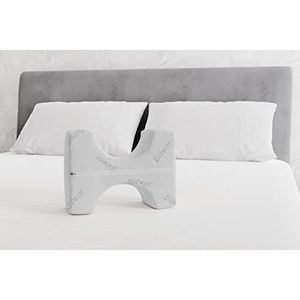 Italian Bed Linen Houdingskussen met behandeling, zilver