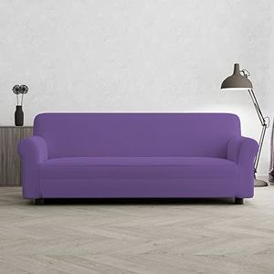 Italian Bed Linen Bi-elastische bankovertrek, de mooiste lila, 3-zits