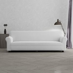 Italian Bed Linen Bankovertrek, bi-elastisch, voor 4-zitsbank, wit