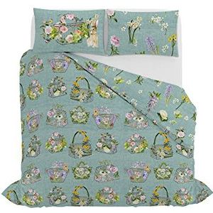 Italian Bed Linen Beddengoedset JOLIE, digitale print, voor tweepersoonsbed