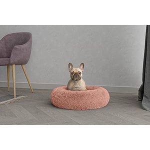 Italian Bed Linen Dreams Sogni e Capricci Pets Huisdierbed van zacht polyester, roze, 60 x 60 cm