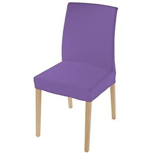 Italian Bed Linen Paar bi-elastische stoelhoezen met rugleuning, mooi, paars