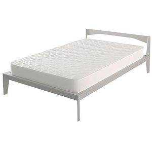 Waterdichte matrasbeschermer, gewatteerd, voor Frans bed, 120 x 195 cm