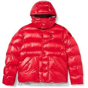 Blauer Korte jassen, gewatteerd, watten, herenjas, 552aq bloedrood Int. aquamarijn, 3XL