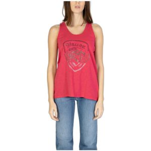 Blauer - Pink Crystal Logo - Tanktop - Roze - 100% Katoen