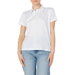 Blauer - Tops - Wit - Dames - Polyester - Elegante T-shirt met Korte Mouwen